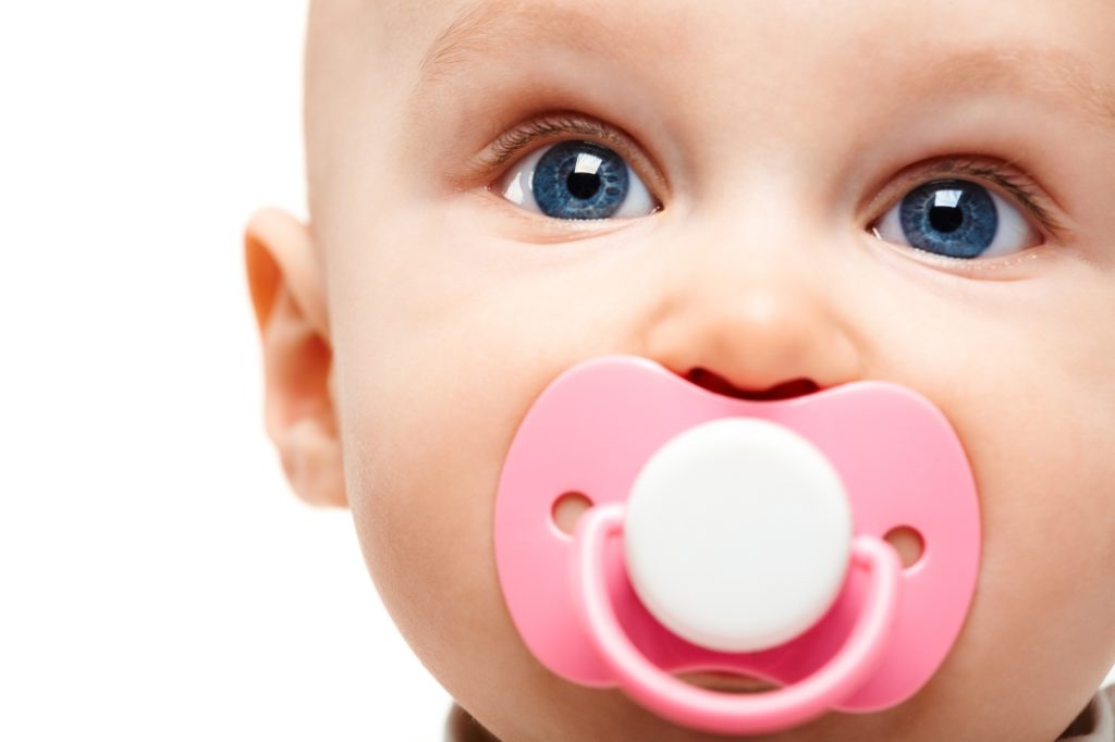 baby with pacifier